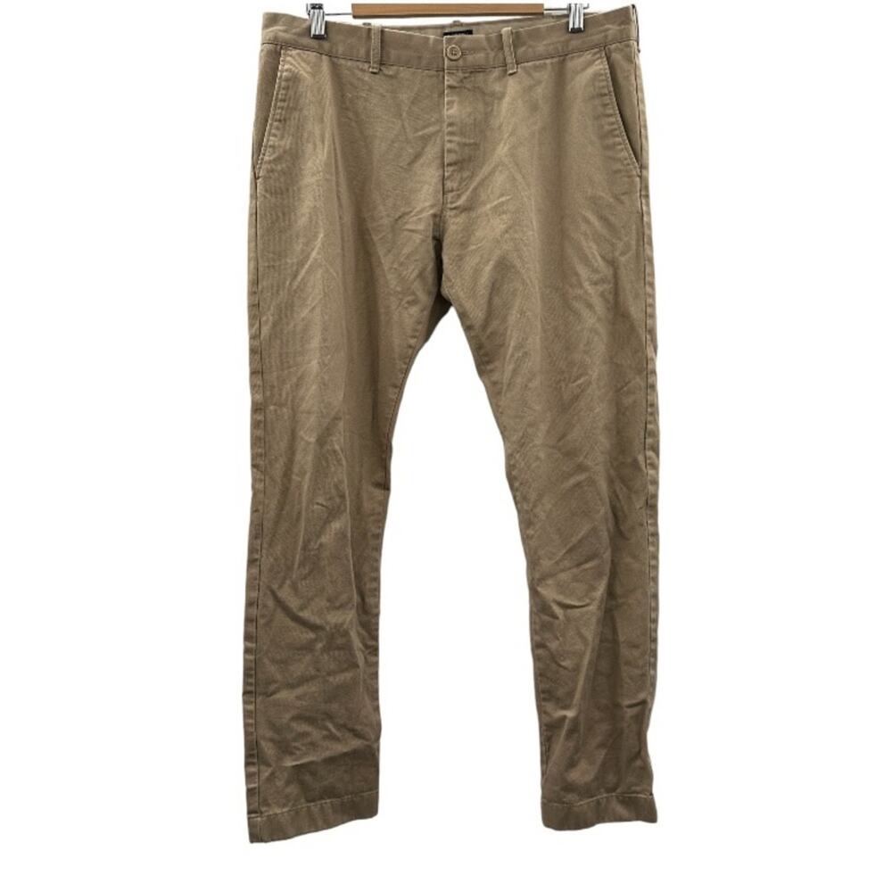 J. Crew Factory The Driggs Tan Khaki Chino Pants Size 34‎ x 32